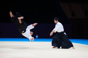 Ryuji Sensei demonstrating aikido at the World Combat Games 2013